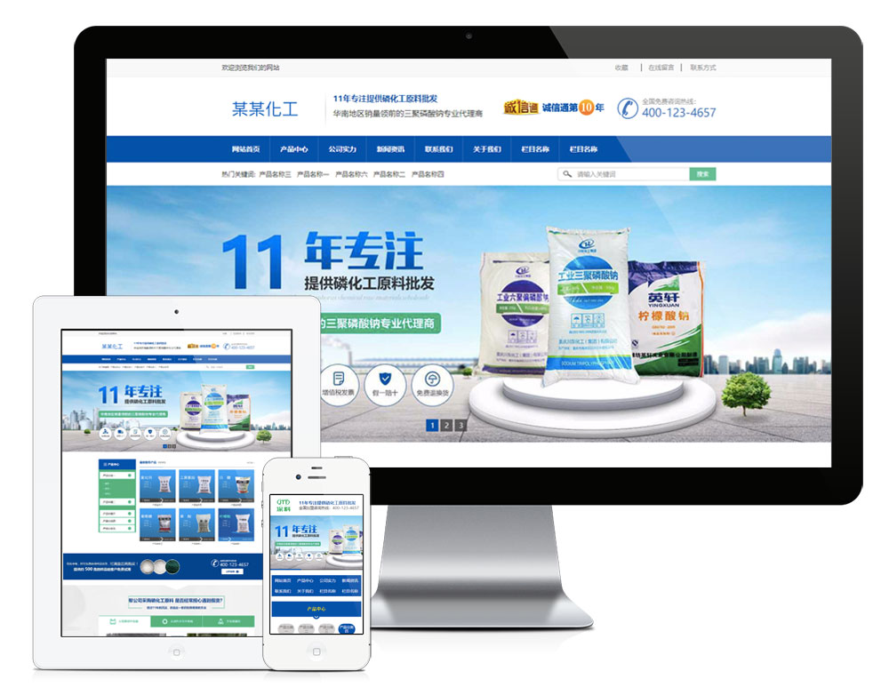 营销型化工磷原料网站-金丰科技